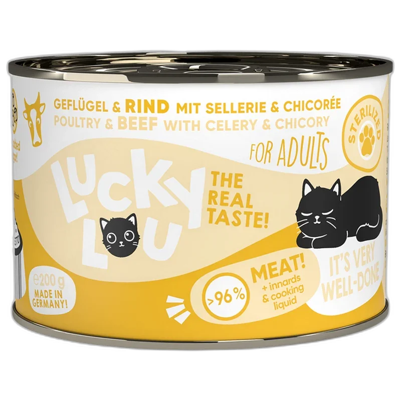 Lucky Lou Dose Lifestage Sterilized Geflügel + Rind 200 g