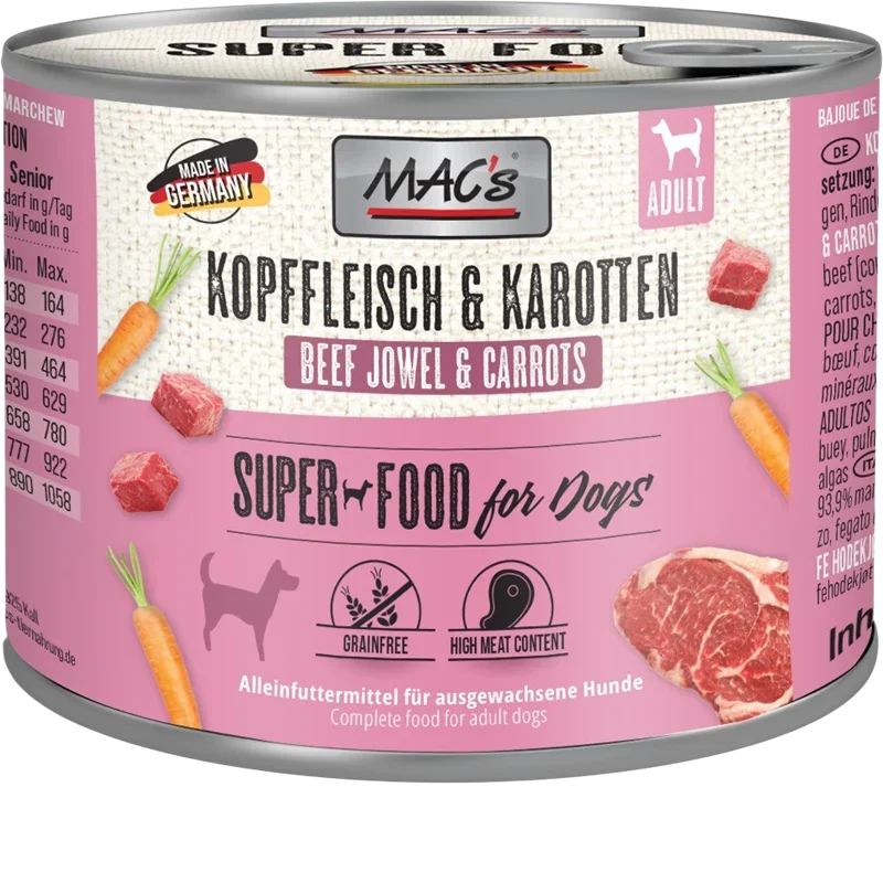 MAC's Dog Kopffleisch & Karotten 200 g
