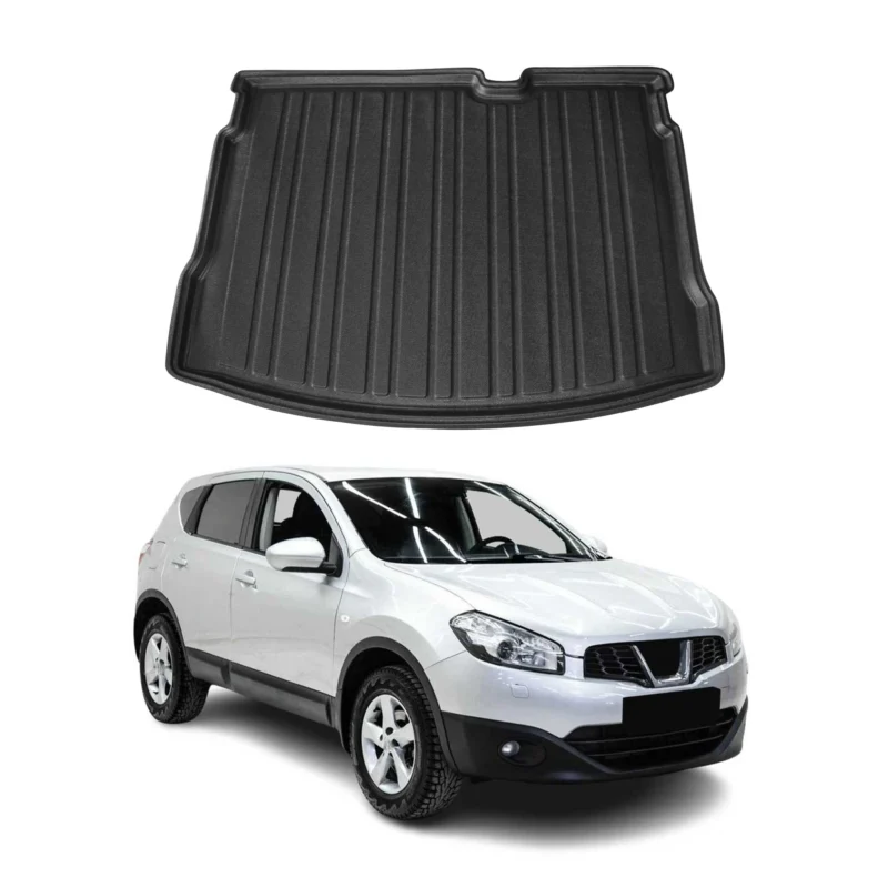 Kofferraumwanne Laderaumwanne für Nissan Qashqai J10 2006-2014 Gummi TPE Schwarz