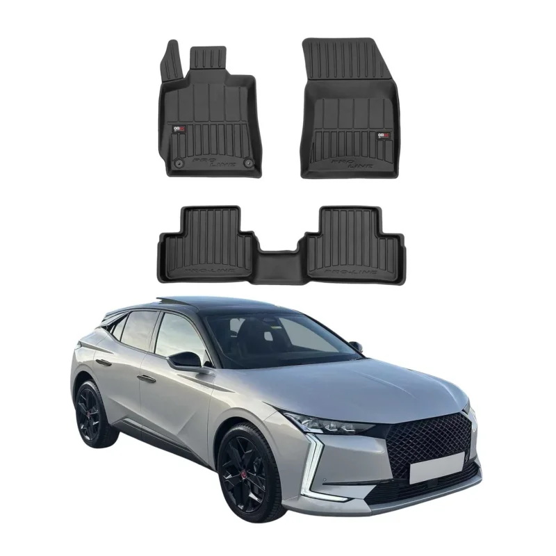 OMAC Gummi Fußmatten für DS 4 2021-2026 Premium TPE 3D Automatten Antirutsch 3x