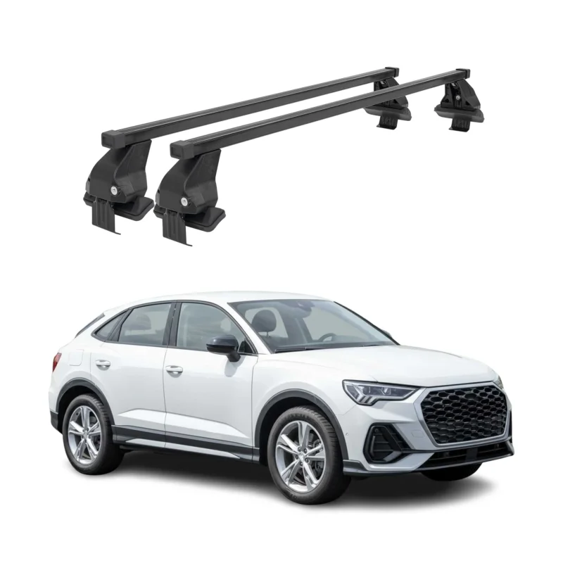 Menabo Dachträger Grundtäger für Audi Q3 F3 Sportback 2019-2025 Schwarz Stahl 2x
