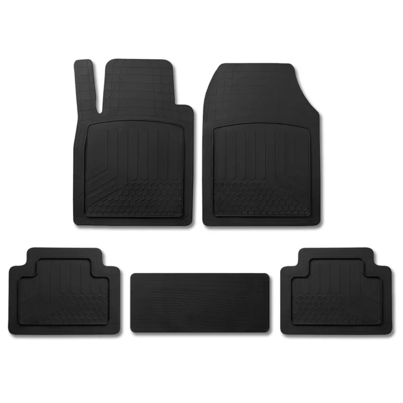 Fußmatten Gummimatten 3D Matte für Fiat Tipo 2015-2026 Universal Schwarz 5tlg