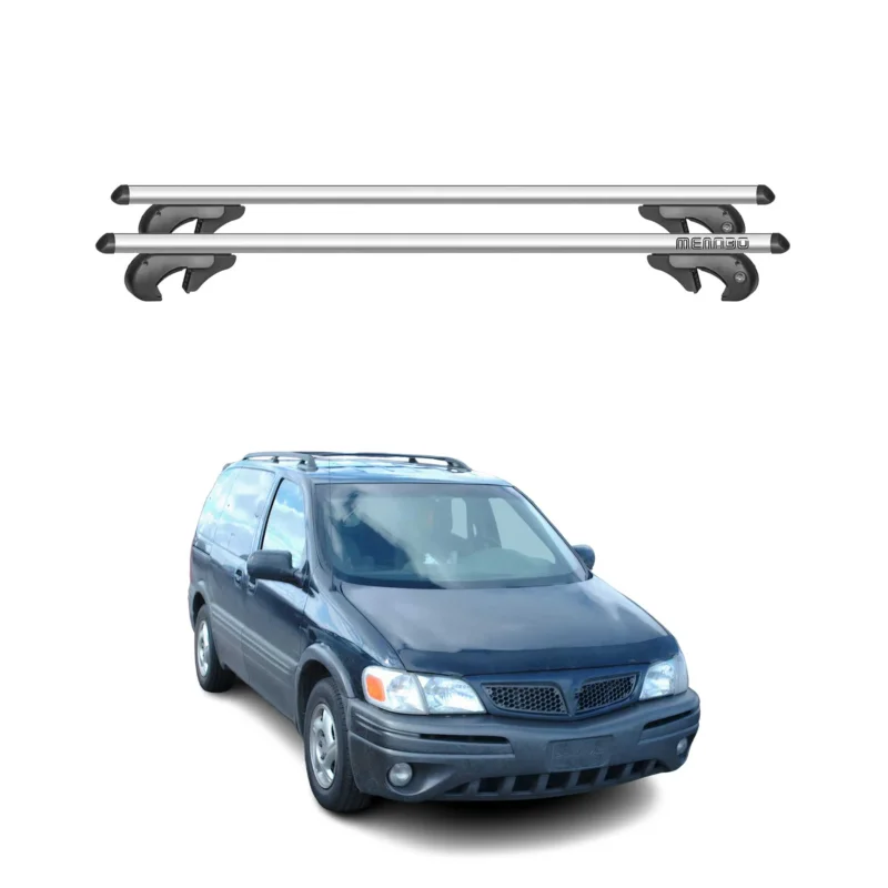 Menabo Dachträger Grundtäger für Pontiac Trans Sport 1997-1999 90kg Alu Grau 2x