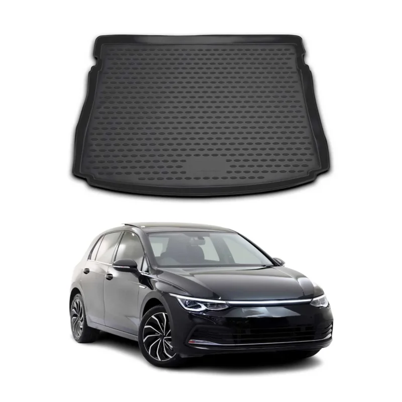 Kofferraummatte Kofferraumwanne für VW Golf 8 2019-2026 Laderaumwanne Gummi TPE