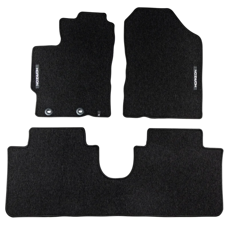 Velours Fußmatten für Toyota Yaris III Schrägheck 2011-2020 außer Hybrid 3 tlg