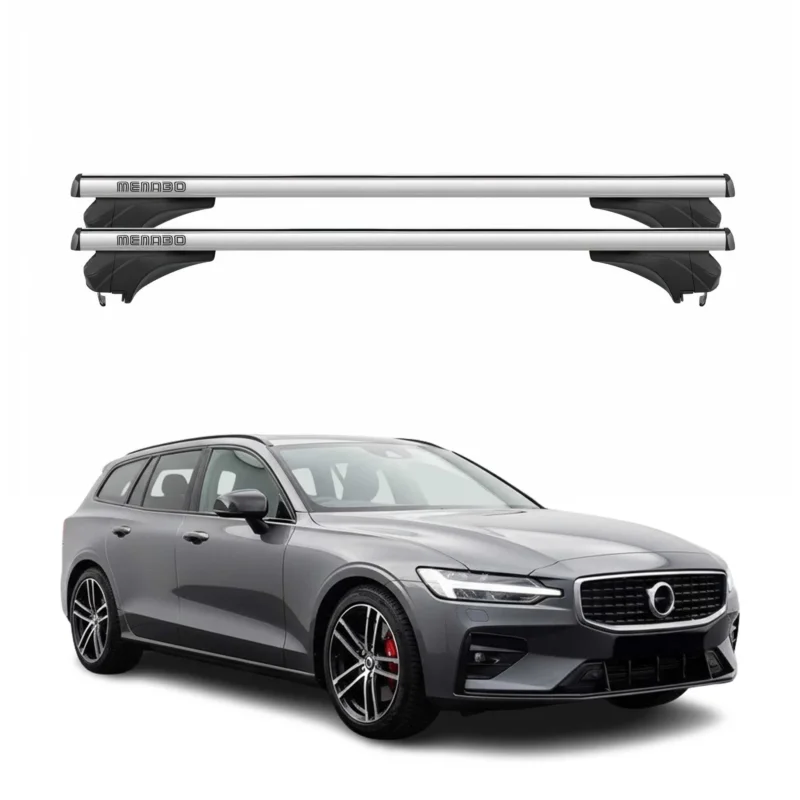 Menabo Dachträger Grundtäger für Volvo V60 2019-2026 Aluminium Silber 2 tlg