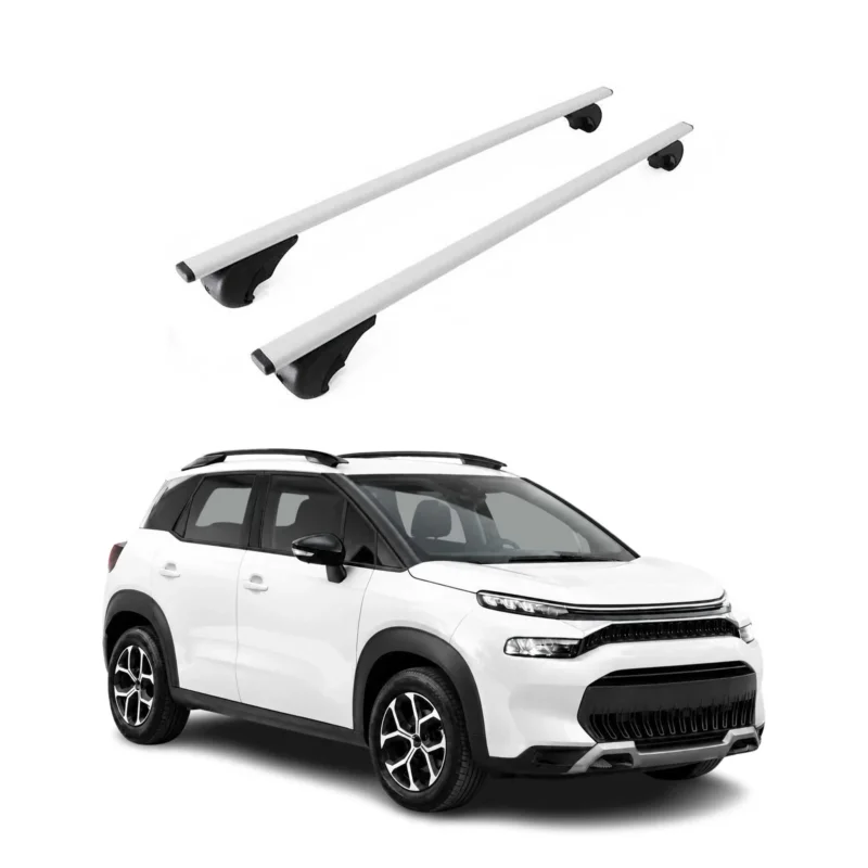 Dachträger Grundträger für Citroen C3 Aircross I 2017-2024 Stahl Silber 2tlg