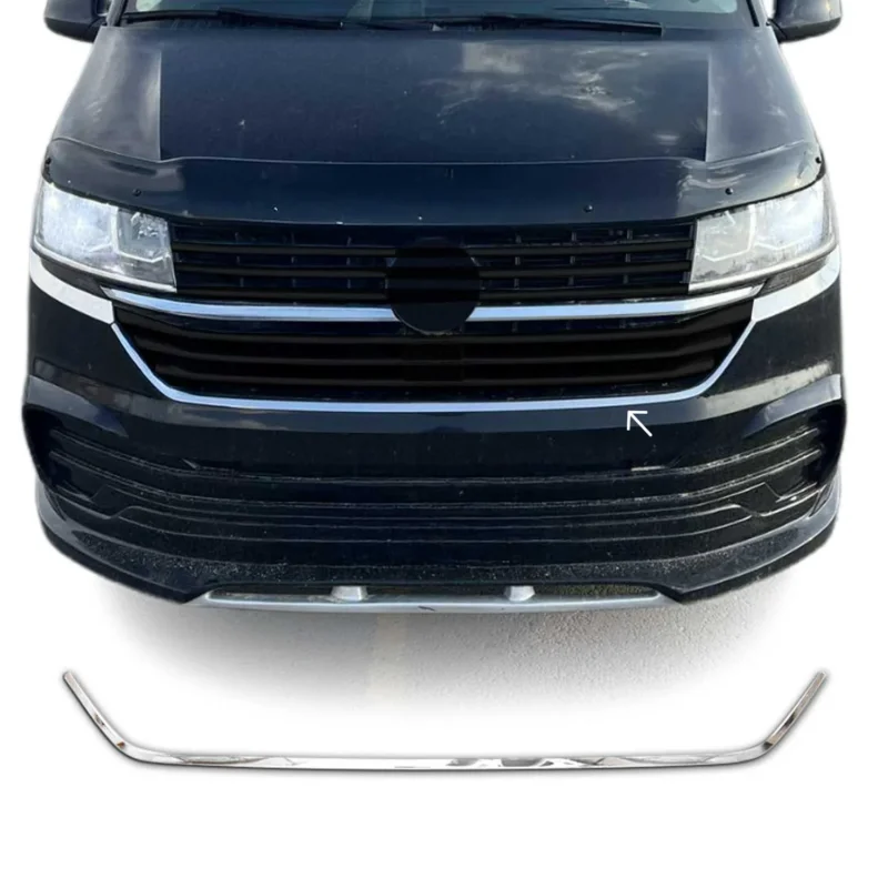 Grillleisten Kühlergrill Leisten für VW T6.1 Transporter 2019-24 Edelstahl Chrom