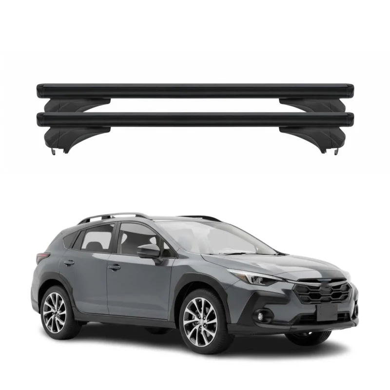 Menabo Dachträger Grundtäger für Subaru XV 2024-2026 Aluminium Schwarz 2 tlg