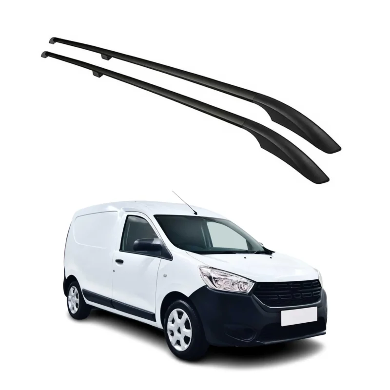 Dachreling Dachgepäckträger Relingträger für Dacia Dokker 2012-2021 Alu Schwarz