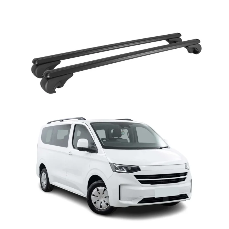 Dachträger Grundträger für VW Transporter T7 2024-2026 TÜV Aluminium Schwarz 2x