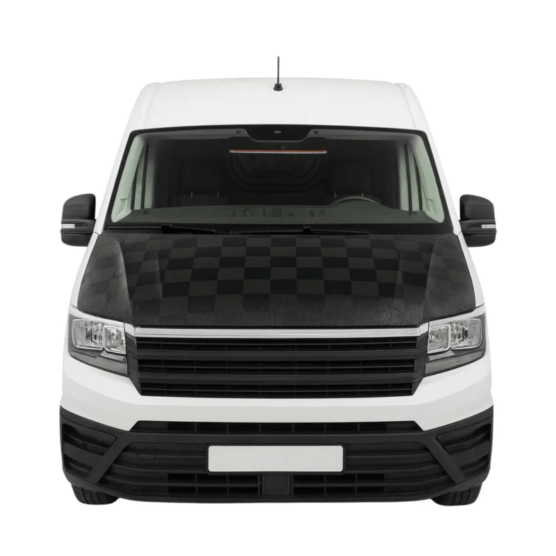 Haubenbra Steinschlagschutz Bonnet Bra für VW Crafter 2016-2024 Kariert 1tlg