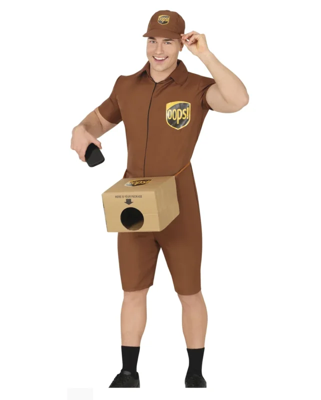 OOPS Spezial Paketbote Herrenkostüm