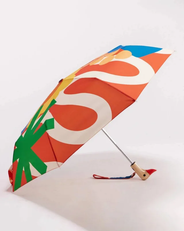 Original Duckhead - Regenschirm mit Entenkopf • Salsa Red - ROSA ECK