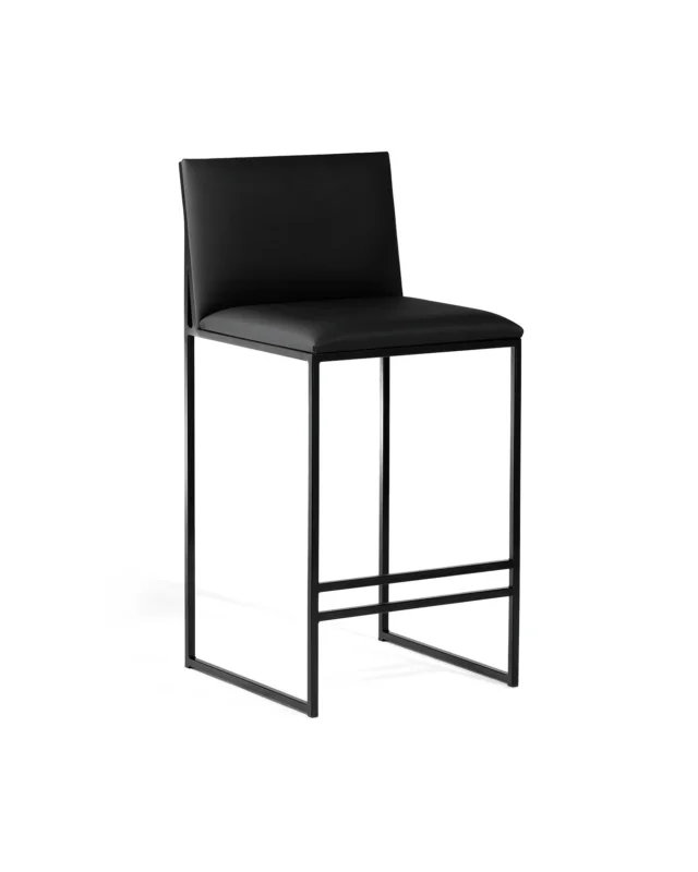 by Crea® Barhocker PHILIP Leder Jade Black