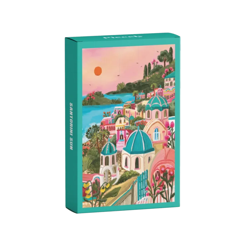 Piecely Puzzles - SANTORINI SUN Mini - Puzzle - ROSA ECK - , ,