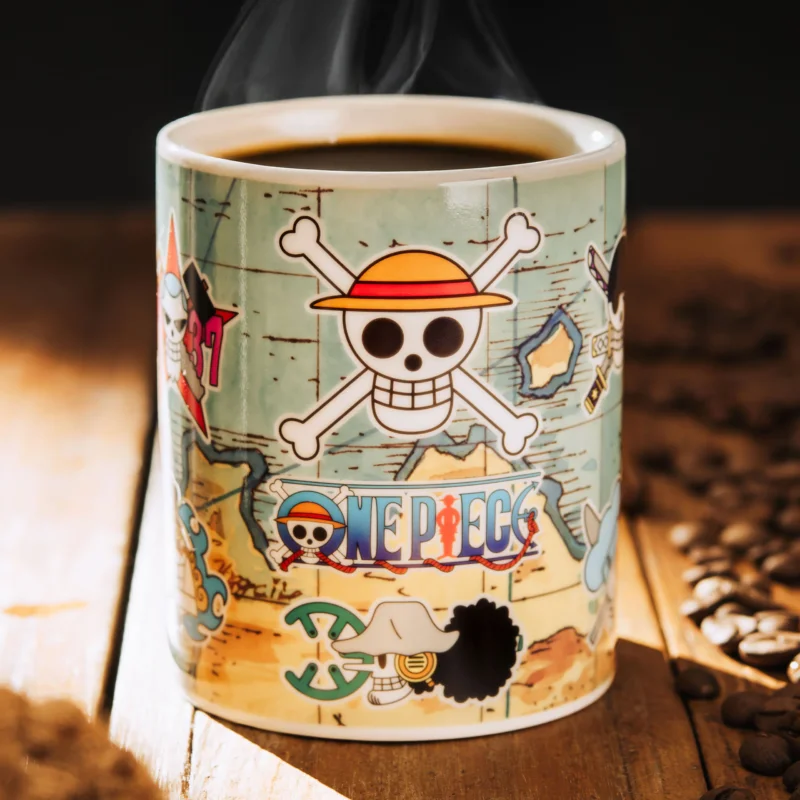 Produktbild One Piece - South Blue Map Thermoeffekt Tasse