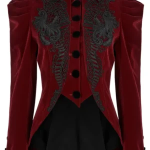 Punk Rave Pending The Moonlight Jacket Blazer Rot