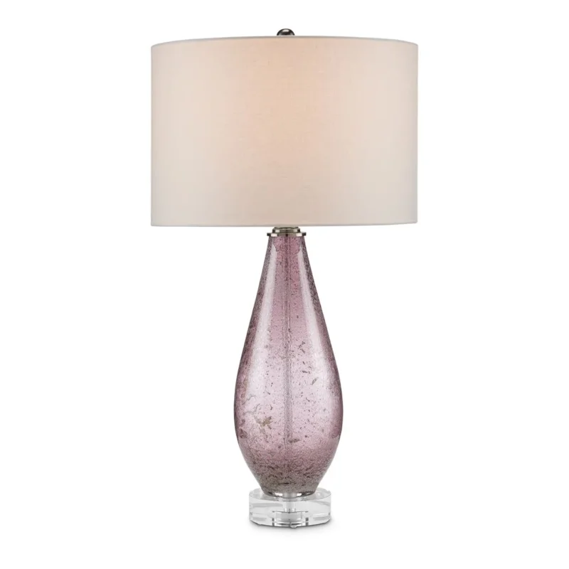 Currey & Company – Optimist Tischleuchte 1-flammig Lila