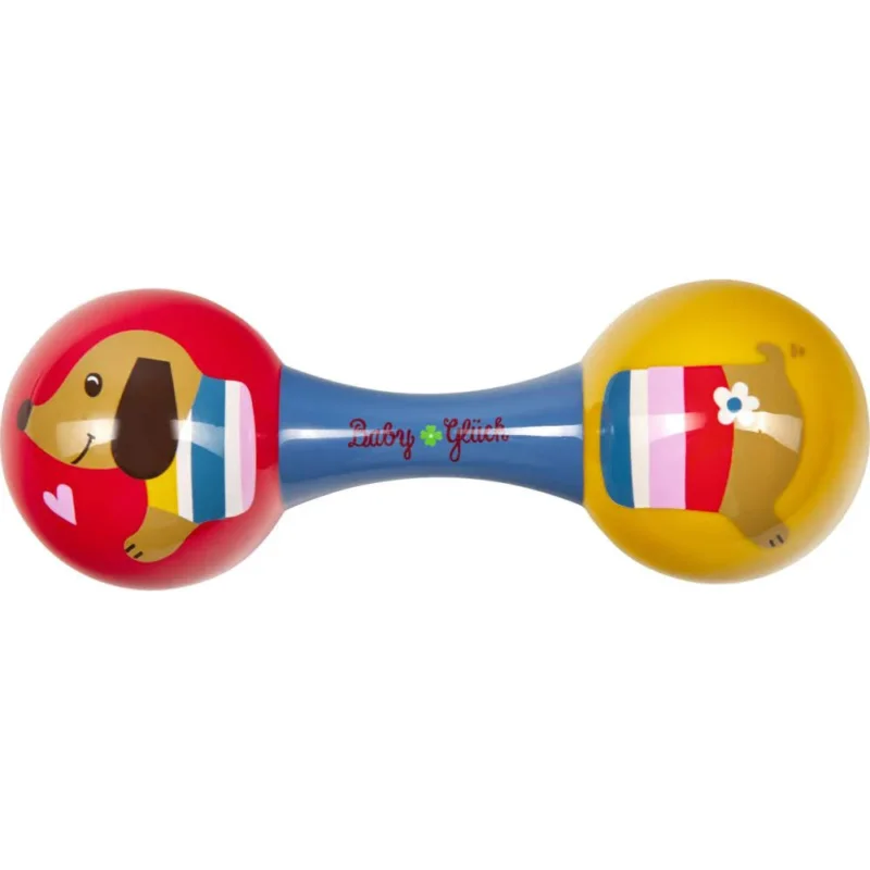 Die Spiegelburg Baby Rassel Maracas Dackel
