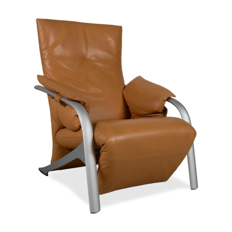 Rolf Benz 5100 Sessel Leder Cognac manuelle Funktion Relaxfunktion