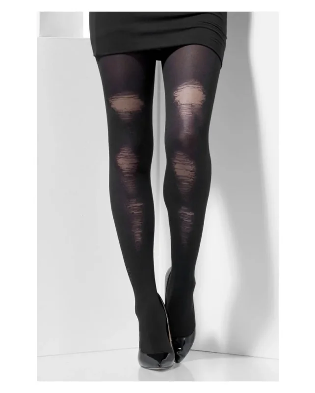 Nylon-Strumpfhose in Loch-Optik