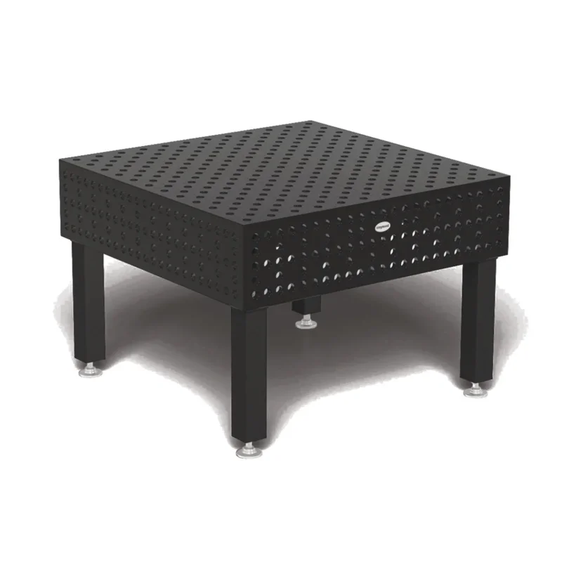 Produktansicht von Siegmund Schweißtisch 1200 x 1200 x 300 mm Professional Extreme 8.8 PLUS System 28 Plasmanitriert, Diagonalraster höhenverstellbar 450-750 mm