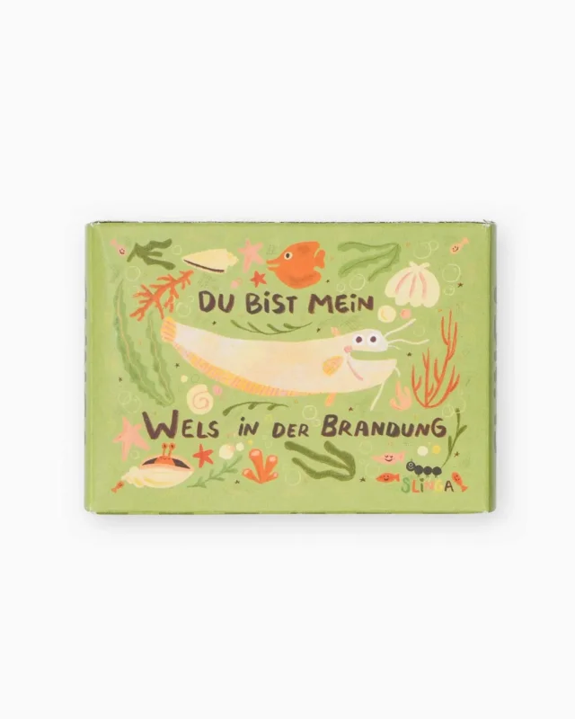 Slinga Illustration - WELS IN DER BRANDUNG Mini-Puzzle - ROSA ECK