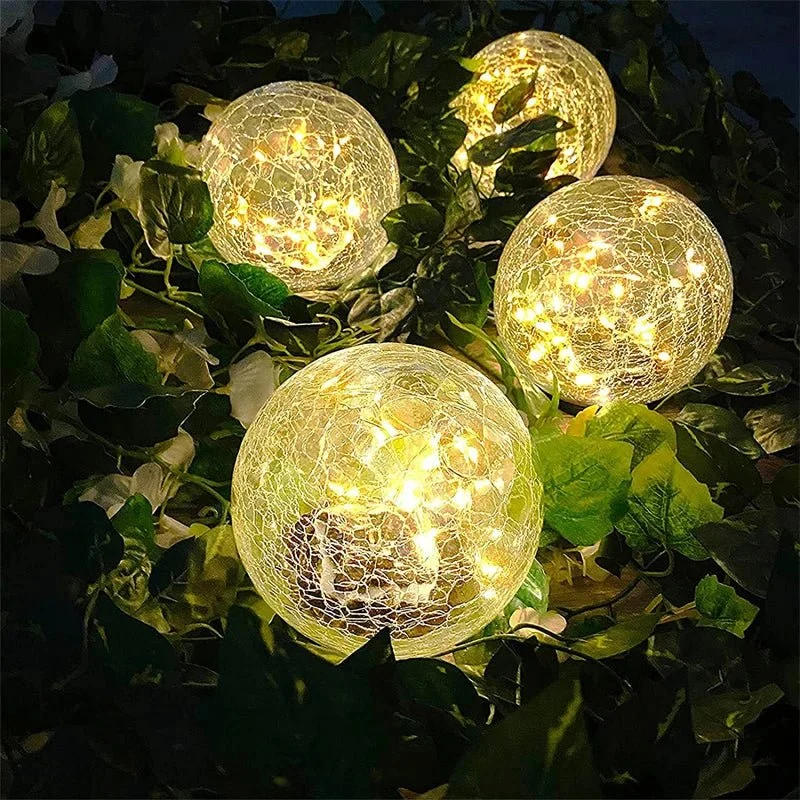 Solar gebrochene Glas globe Karnz