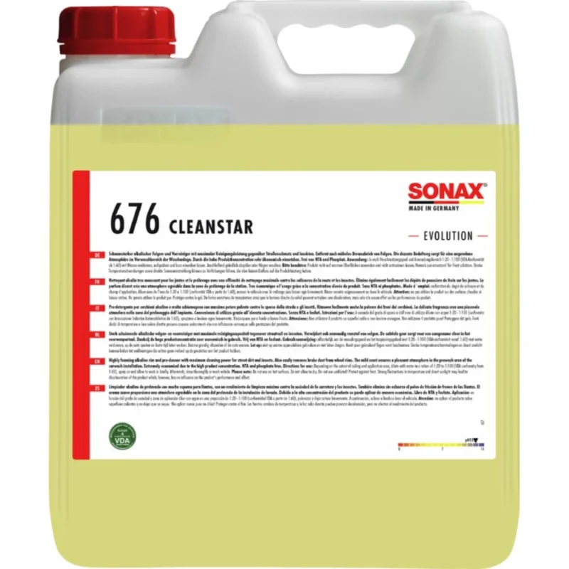 SONAX Cleanstar -EVOLUTION- Felgenreiniger, schaumaktiv 10 Liter Kanister
