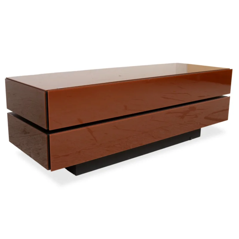 Spectral Brick BR 1502 Sideboard Holz Glas Braun Terracotta manuelle Funktion