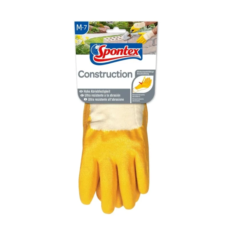 Spontex Construction (Typ 4) Werkzeug Handschuhe Gr. 7-7,5