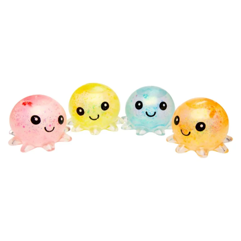 Mystery Glitter Octopus Squishy van Boozyshop, mystery squishy, uitvoering is een verrassing