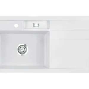 Systemceram Bela 100 Satin Keramikspüle Handbetätigung