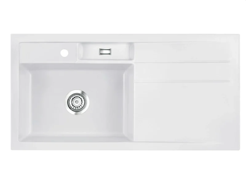 Systemceram Bela 100 Satin Keramikspüle Handbetätigung