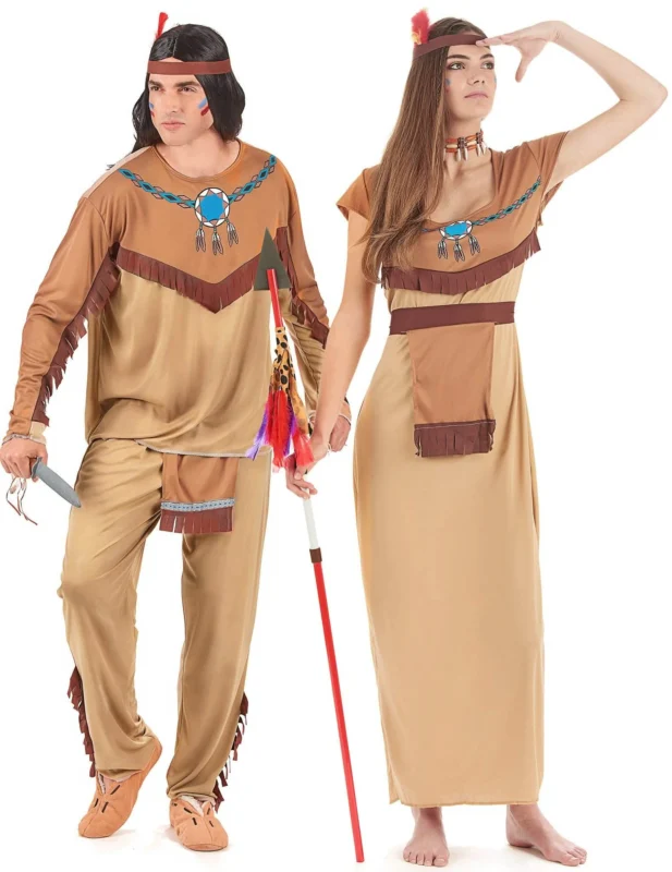 Indianer-Paarkostüm für Erwachsene