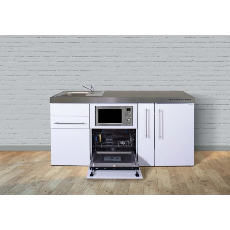 Stengel - Mini-Küche Miniküche Premiumline MPGSMSM180AGSMWBliS Schwarz matt