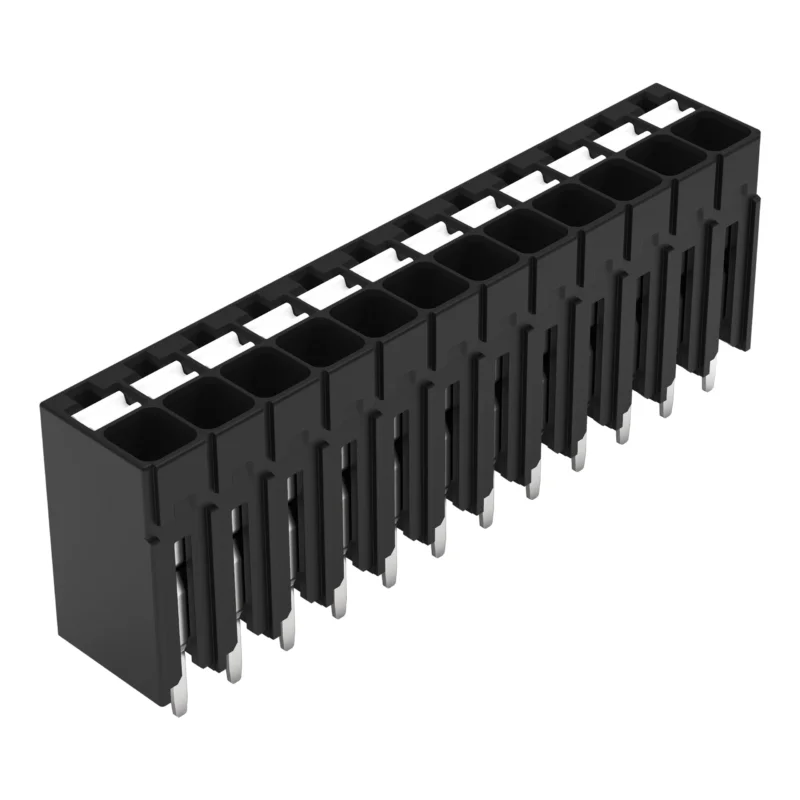 WAGO - Leiterplattenklemme THR-Leiterplattenklemme 2086-1112 Drücker,1,5mm²,sw − 72 Stück