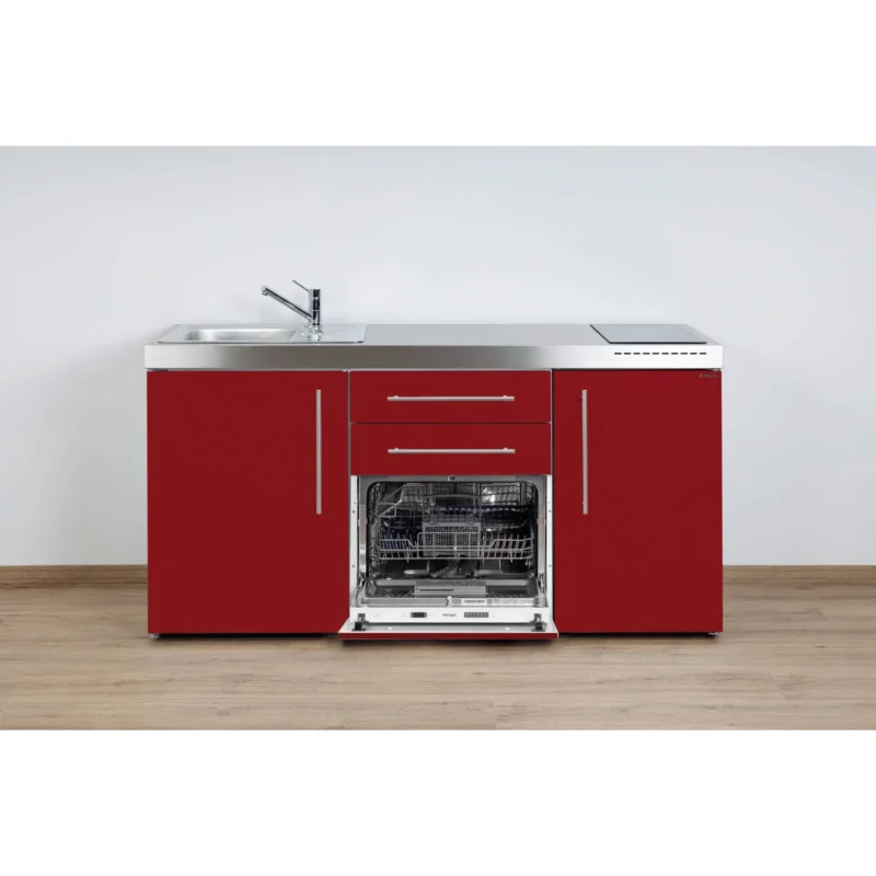 Stengel - Mini-Küche Miniküche Premiumline MPGSBR170GSIKFreBli Bordeauxrot