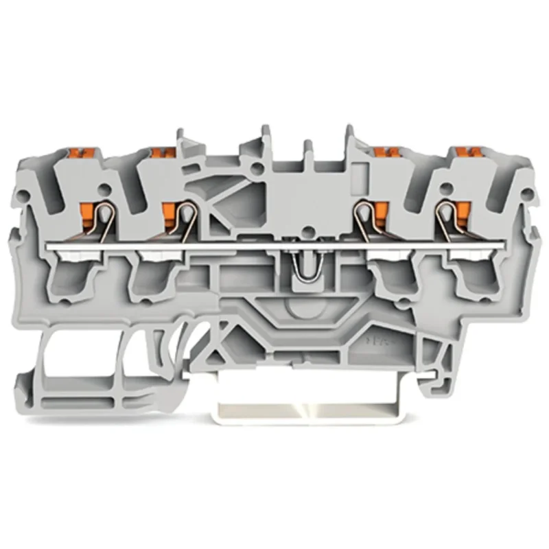 WAGO - Durchgangs-Reihenklemme 4-Leiter-Durchgangsklemme 2202-1403 2,5 mm²,rot − 100 Stück