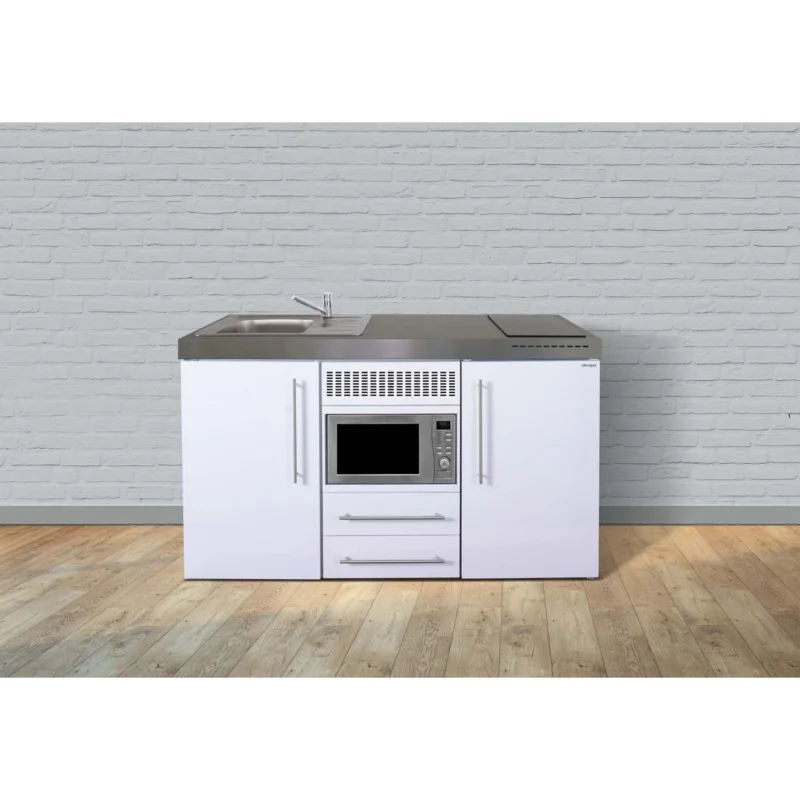 Stengel - Mini-Küche Miniküche Premiumline MPM160KSMWGKFreBl2Sn weiß