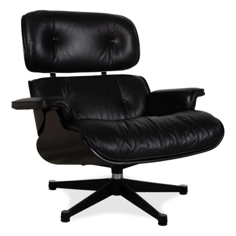 Vitra Eames Lounge Chair Leder Sessel Holz Schwarz