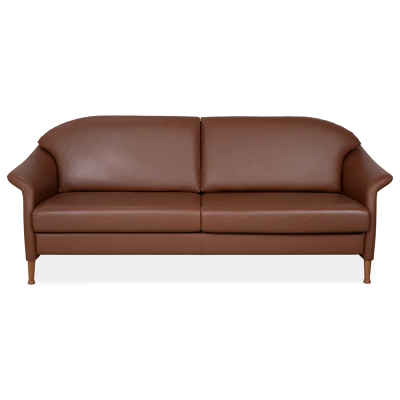 Walter Knoll Dreisitzer Leder Sofa Braun