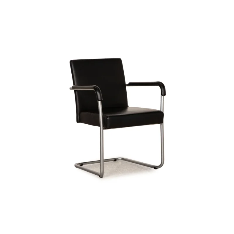 Walter Knoll Jason Leder Stuhl Schwarz