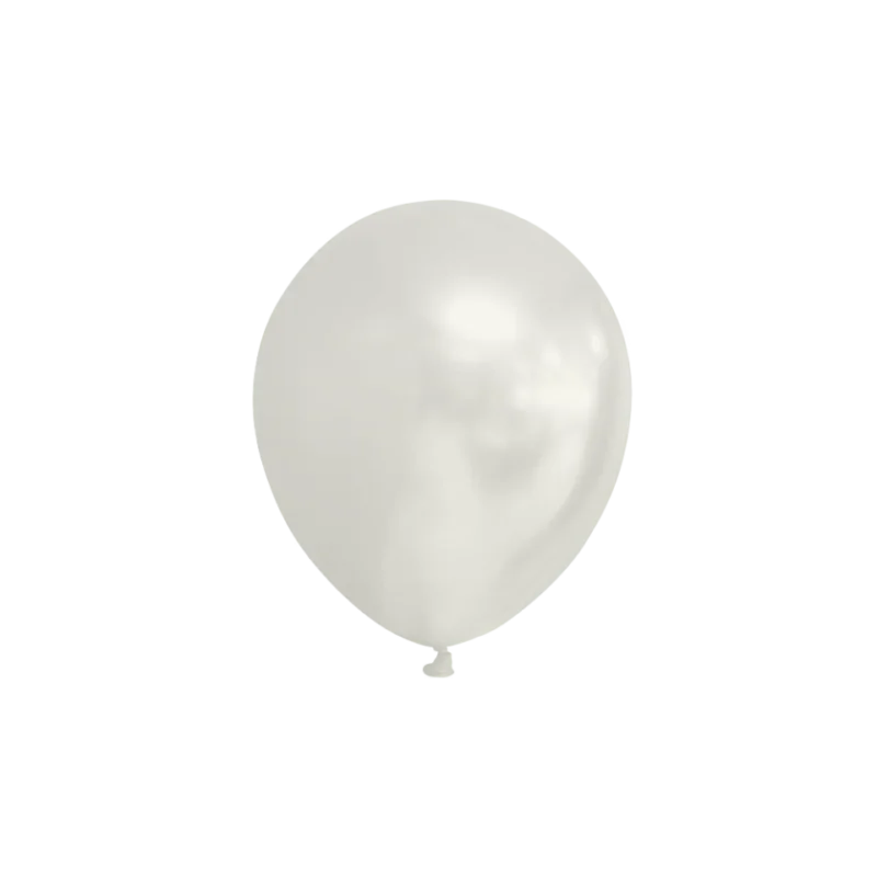 Witte Ballonnen Metallic 13cm 100st van WeFiesta koop je bij Partywinkel