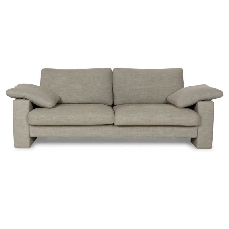WK Wohnen WK 664 Stoff Dreisitzer Grau Beige Sofa Couch